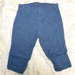 monica + andy Hello Baby Pant Organic Cotton Light Blue Heather Size Preemie